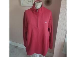 Vineyard vine coral red orange tri zip shep ian love this XL flawless
